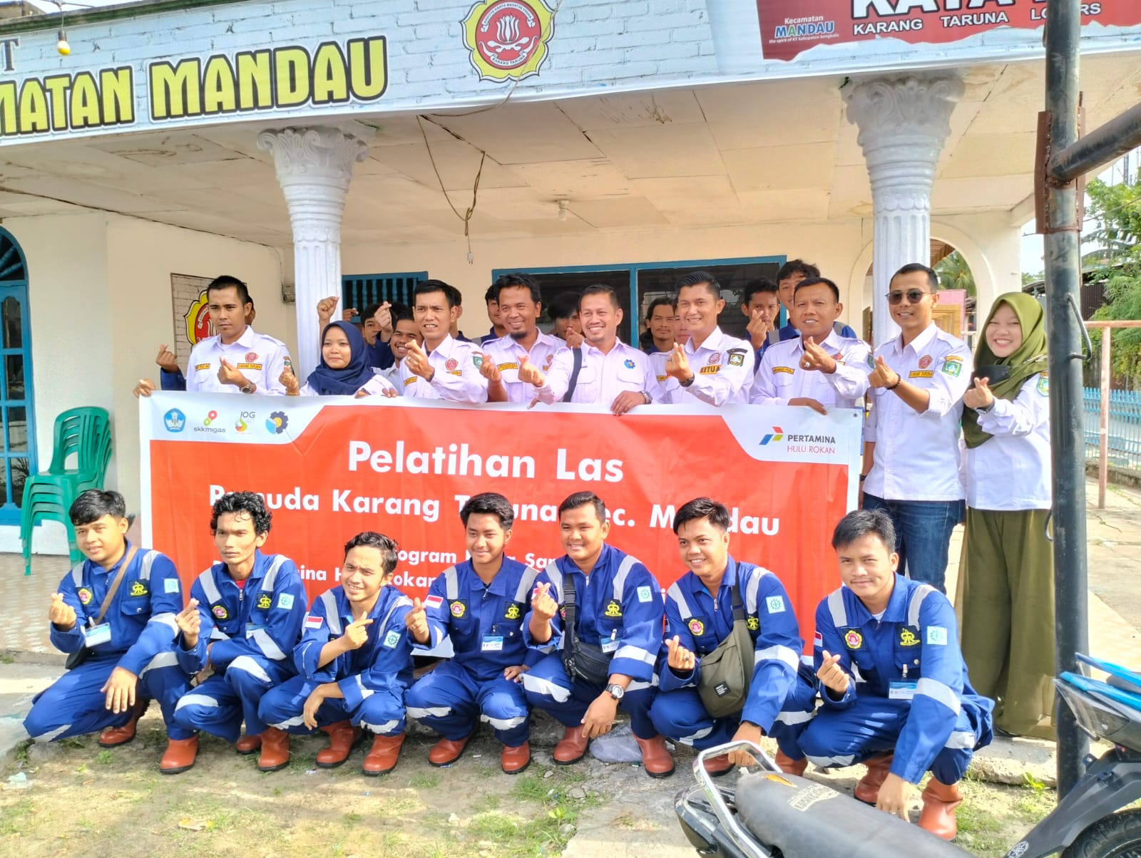 Bangkitkan UMKM, Karang Taruna Mandau Gelar Pelatihan Juru Las Bersama Polbeng Dan PT PHR